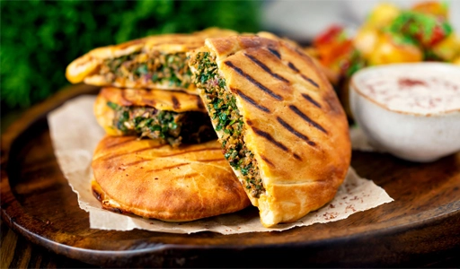 Lamb Patties Puree Stuffed With Spicy Lamb